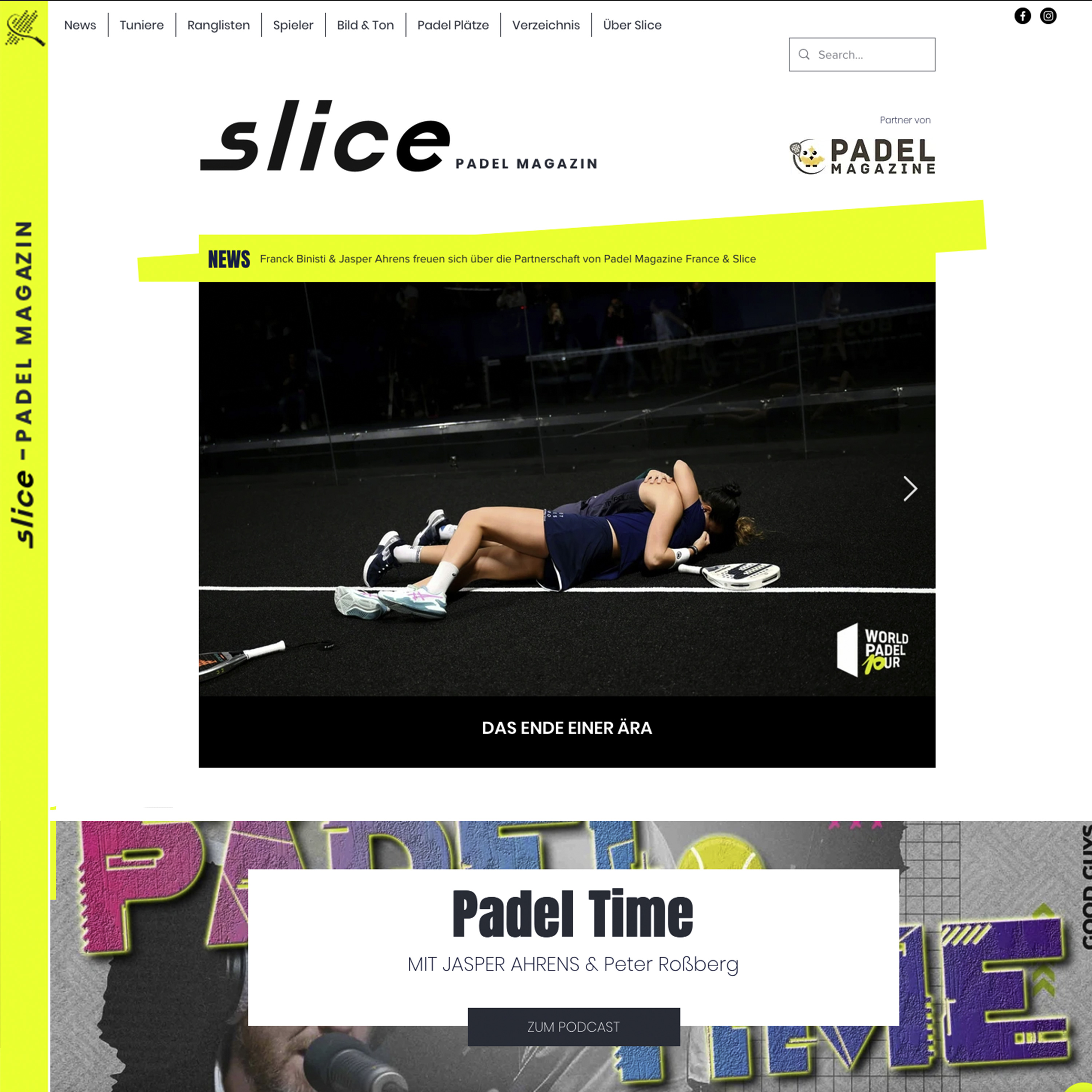 studio|et: Projekt 'SLICE das Padel Magazin'