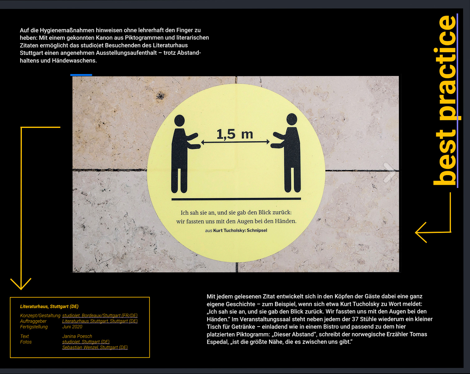 studio|et: Projekt 'Best Practise: PLOT GUIDES YOU THROUGH … SPATIAL DISTANCING'